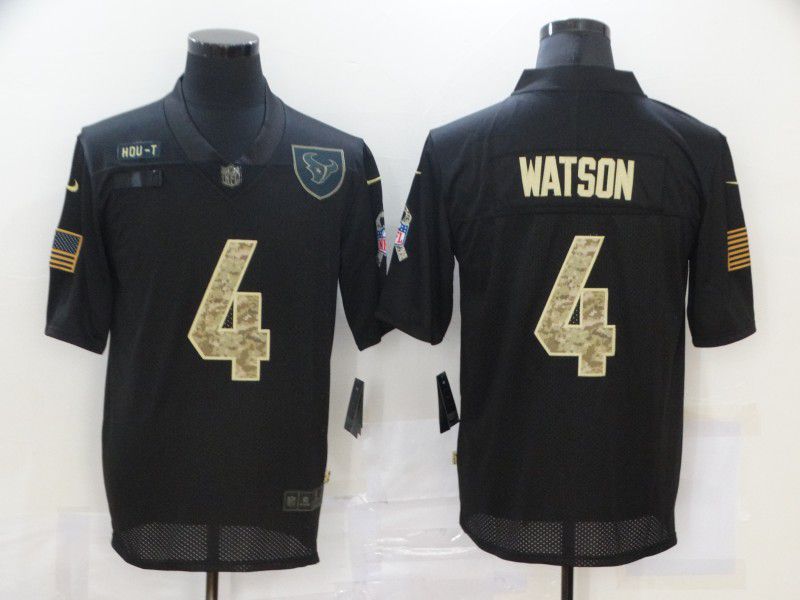 Men Houston Texans #4 Watson Black camo Nike Limited NFL Jersey